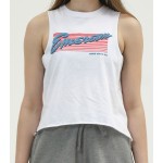 Emerson Γυναικείο Αμάνικο Βαμβακερό Μπλουζάκι 211.EW37.54 WHITE