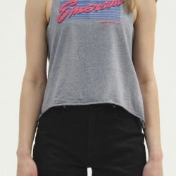 Emerson Γυναικείο Αμάνικο Βαμβακερό Μπλουζάκι