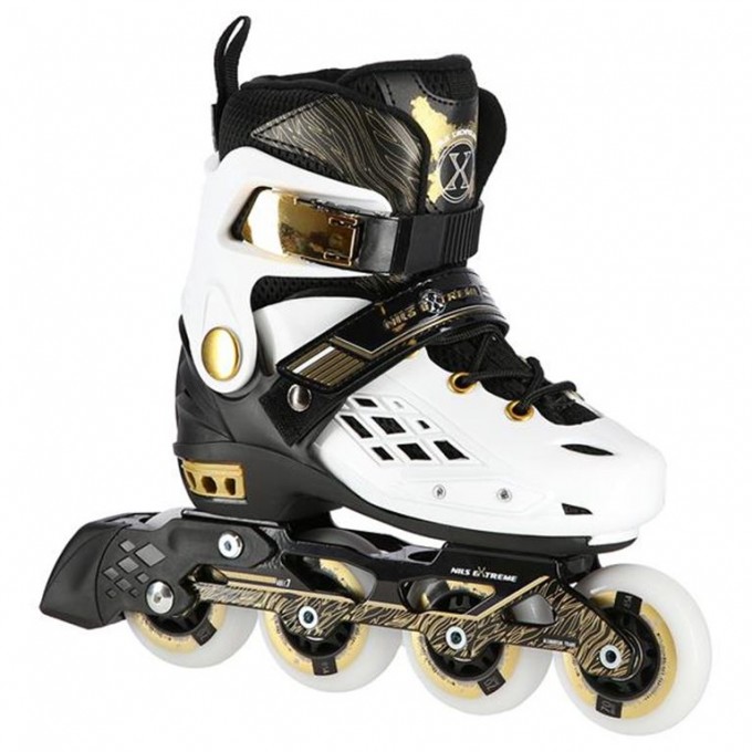 Αυξομειούμενα Πατίνια Roller NA 20004 Άσπρο IN-LINE SKATES Nils Extreme Small (30-33)