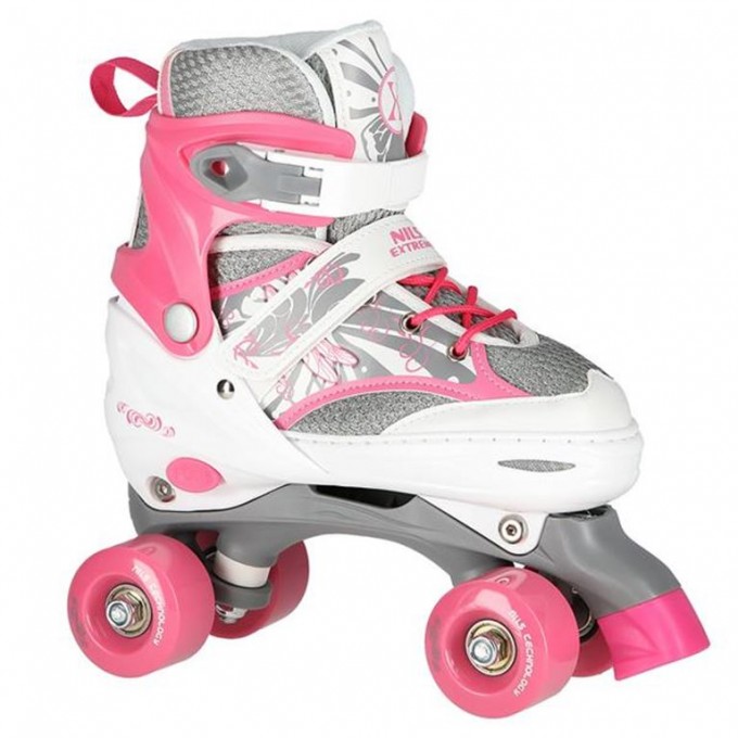 Αυξομειούμενα Πατίνια Roller NA 1002A Nils Extreme Ροζ MEDIUM (35-38)