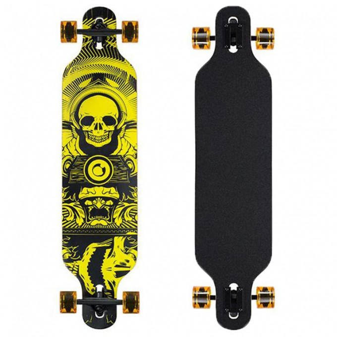 Longboard WOOD HOMELAND SKULL Nils Extreme
