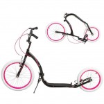 Scooter WH227F Μαύρο/Ροζ 20/16' ΣΠΑΣΤΟ με Φουσκωτούς Τροχούς Nils Extreme