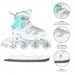 Αυξομειούμενα Roller NH18191 2 σε 1 Άσπρο/Μπλε Small(29-33) IN-LINE SKATES/HOCKEY ICE SKATES
