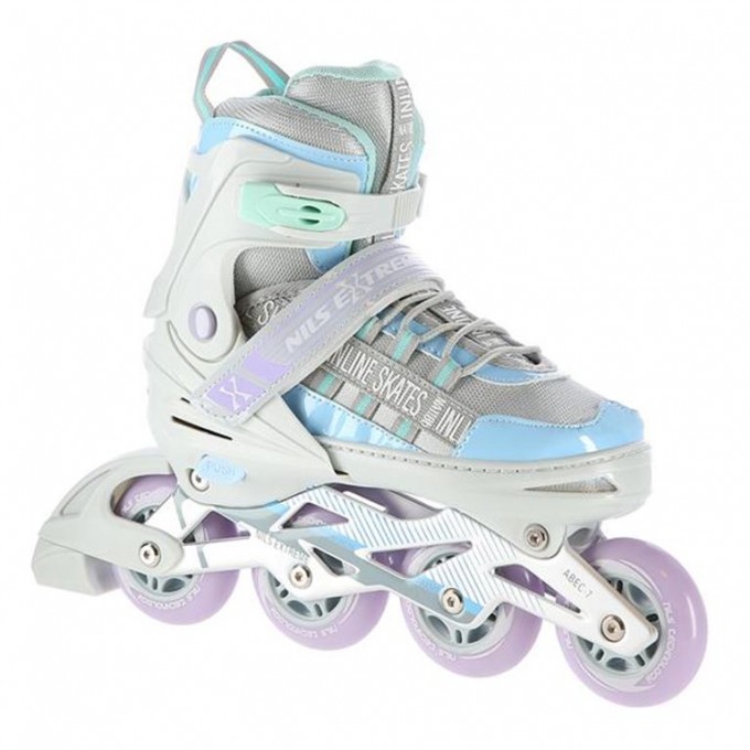 Αυξομειούμενα Πατίνια Roller NA 1186 Γαλάζιο IN-LINE SKATES Nils Extreme Medium(35-38)