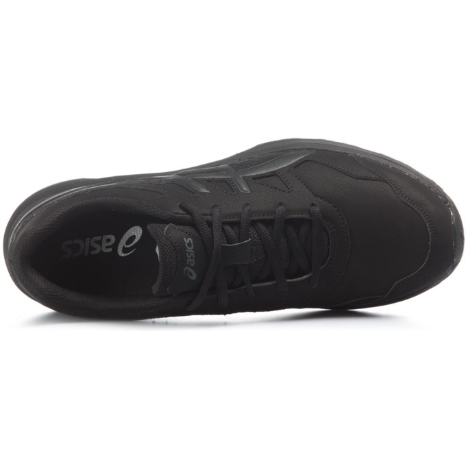 Asics GEL-MISSION 3 Ανδρικό Αθλητικό Παπούτσι Δερμάτινο Ολόμαυρο