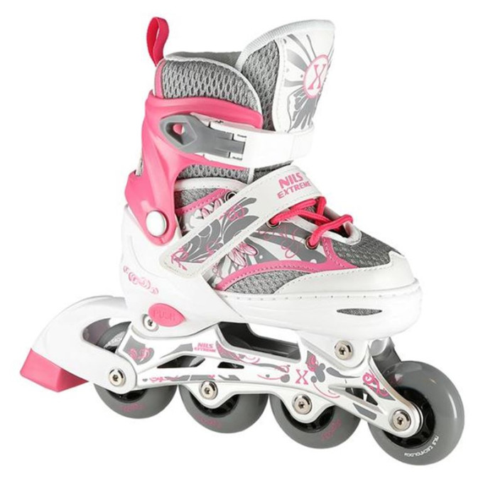 Αυξομειούμενα Πατίνια Roller NA 10602A INLINE SKATES Nils Extreme Ροζ-MEDIUM(35-38)