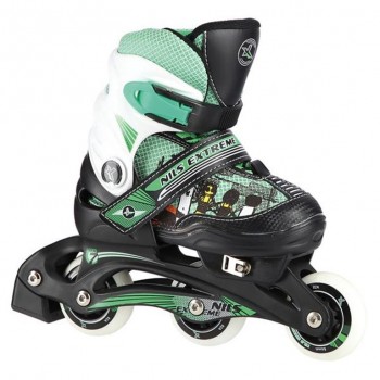 Αυξομειούμενα Roller NJ9128 2 ΣΕ 1 Πράσινο Extra Small(26-29) IN-LINE SKATES/HOCKEY ICE SKATES