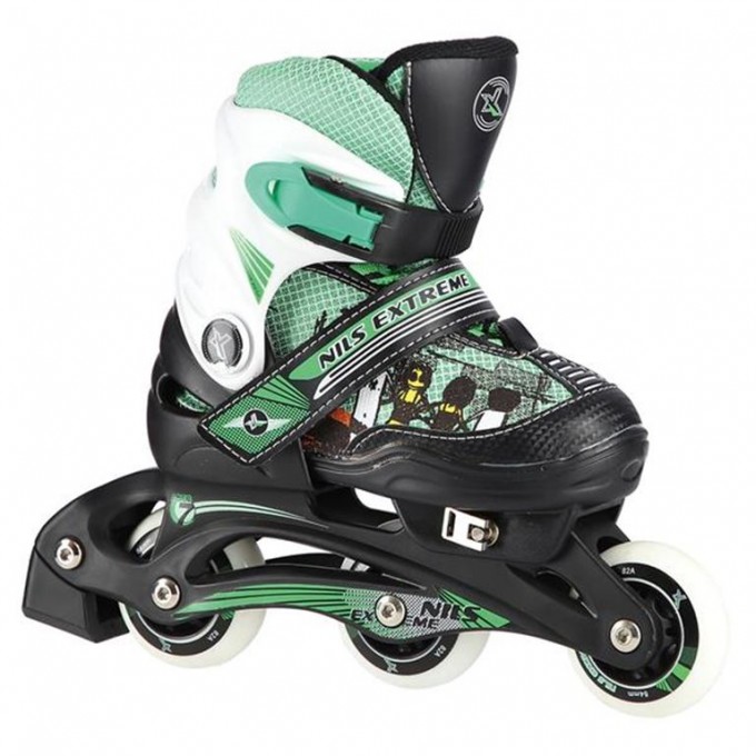 Αυξομειούμενα Roller NJ9128 2 σε 1 Πράσινο Small(30-33) IN-LINE SKATES/HOCKEY ICE SKATES