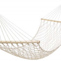 Αιώρα Δικτυωτή Βαμβακερή με Ξύλο 200x80cm