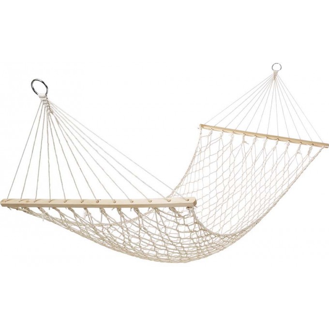 Αιώρα Δικτυωτή Βαμβακερή με Ξύλο 200x80cm