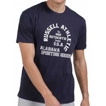 Russell Athletic Κοντομάνικο Βαμβακερό Ανδρικό Μπλουζάκι  	A2-008-1 190 NAVY