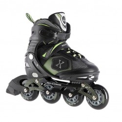 Αυξομειούμενα Πατίνια Roller NA 9080 Μαύρο/Πράσινο IN-LINE SKATES Nils Extreme Large(39-42)