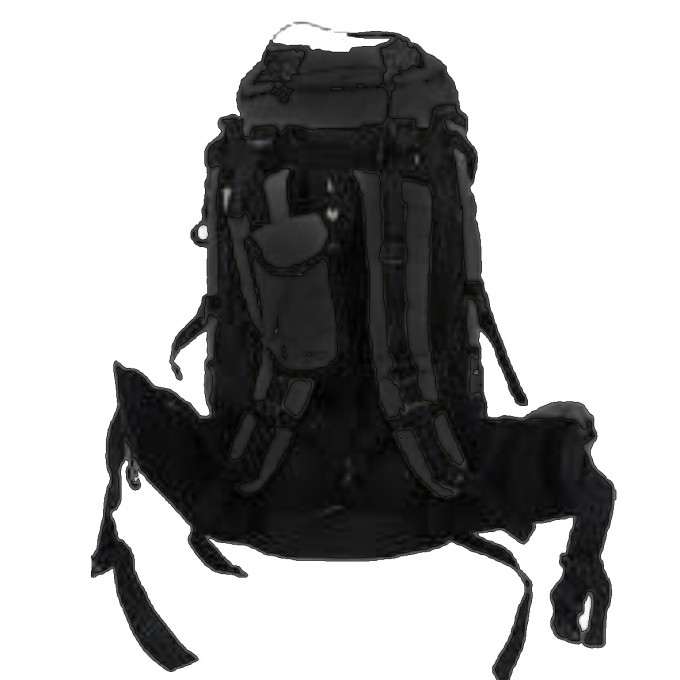 Campus Σακίδιο Πλάτης ASPEN 45 Lt. ΜΑΥΡΟ