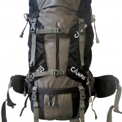 Campus Σακίδιο Πλάτης PEAK 55 Lt. ΓΚΡΙ- ΜΑΥΡΟ