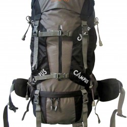 Campus Σακίδιο Πλάτης PEAK 65 Lt. ΓΚΡΙ- ΜΑΥΡΟ