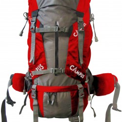 Campus Σακίδιο Πλάτης PEAK 65 Lt. ΚΟΚΚΙΝΟ-ΓΚΡΙ