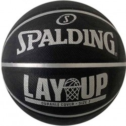 SPALDING Μπάλα μπάσκετ Μαύρη LAY UP (Μέγεθος 7) (84-548Z1)