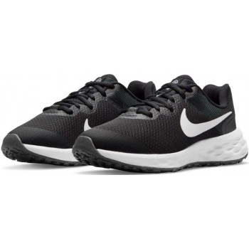 Nike Αθλητικά Παιδικά Παπούτσια Running Revolution 6 Black / White / Dk Smoke Grey DD1096 003