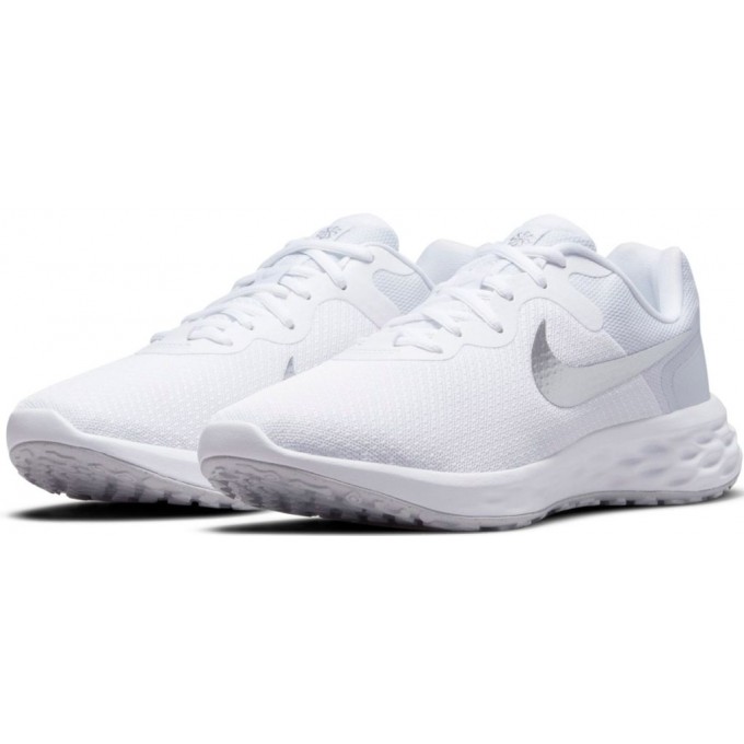 Nike Revolution 6 Next Nature Γυναικεία Αθλητικά Παπούτσια Running White / Metallic Silver / Pure Platinum DC3729 101