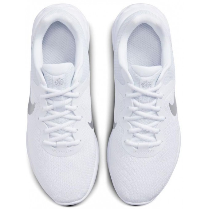 Nike Revolution 6 Next Nature Γυναικεία Αθλητικά Παπούτσια Running White / Metallic Silver / Pure Platinum DC3729 101