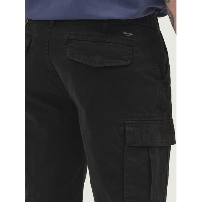 Emerson STRETCH CARGO Βερμούδα Ανδρική Μαύρη με Τσέπες 231.EM47.295 BLACK