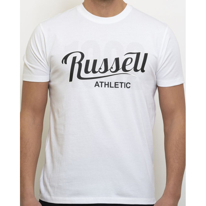 RUSSELL ATHLETIC Ανδρικό Κοντομάνικο Μπλουζάκι A3-023-1 UW-001-WHITE