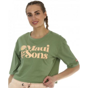 Maui Γυναικείο T- Shirt Μπλούζακι Mok 1165500003 LODEN FROST