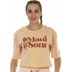 Maui Γυναικείο T- Shirt Μπλούζακι Mok 1165500003 ALMOST APRICOT