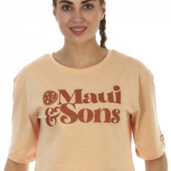 Maui Γυναικείο T- Shirt Μπλούζακι Mok 1165500003 ALMOST APRICOT