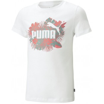Puma T-SHIRT Κοριτσίστικο Κοντομάνικο Βαμβακερό Μεγάλο Logo Empty 673528 02