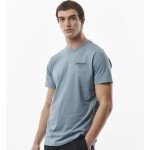 Body Action Ανδρικό Κοντομάνικο Μπλουζάκι με Στάμπα Μεγάλη στην Πλάτη 053326 GRET