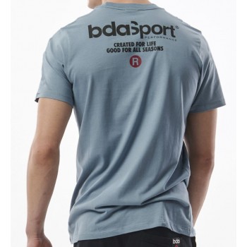 Body Action Ανδρικό Κοντομάνικο Μπλουζάκι με Στάμπα Μεγάλη στην Πλάτη 053326 GRET