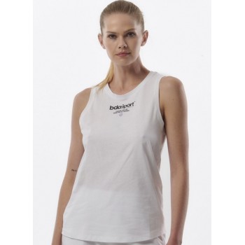 Body Action Γυναικείο Αμάνικο Μπλουζάκι 041318 WHITE