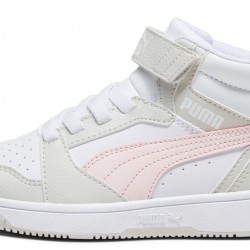 Puma REBOUND V6 MID Κοριτσίστικο Παπούτσι Δερμάτινο με Πολύ Μαλακό Πάτο 393832 04