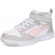 Puma REBOUND V6 MID Κοριτσίστικο Παπούτσι Δερμάτινο με Πολύ Μαλακό Πάτο 393832 04