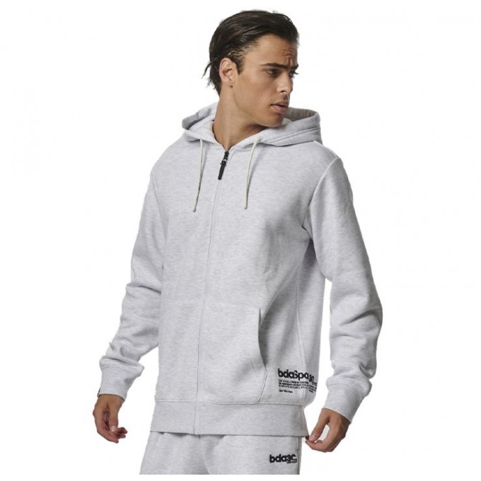 Body Action Ανδρική Ζακέτα με κουκούλα 073324 GLACIER GREY MARL