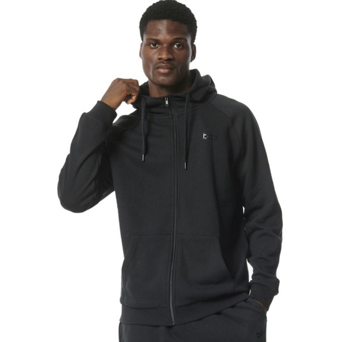 Body Action Ανδρική Ζακέτα με κουκούλα 073315 BLACK