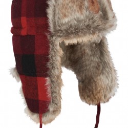 1420 MURMANSK CHECK HAT PINEWOOD ΚΑΠΕΛΟ ΜΕ ΣΥΝΘΕΤΙΚΗ ΓΟΥΝΑ