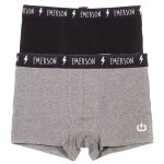 Emerson σετ 2 ΜΠΟΞΕΡΑΚΙΑ Ανδρικά 1 Γκρι 1 Μαύρο 221.EM06.06 MULTI-COLOR