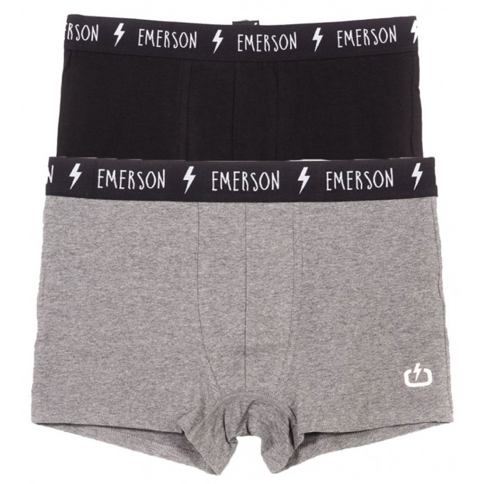 Emerson σετ 2 ΜΠΟΞΕΡΑΚΙΑ Ανδρικά 1 Γκρι 1 Μαύρο 221.EM06.06 MULTI-COLOR