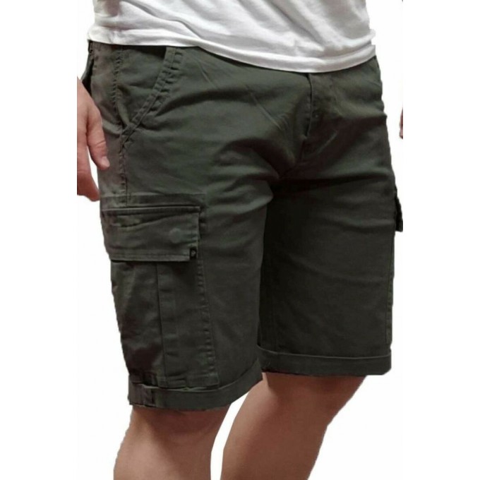 Emerson STRETCH CARGO Βερμούδα Ανδρική ΛΑΔΙ με Τσέπες 241.EM47.56 OLIVE