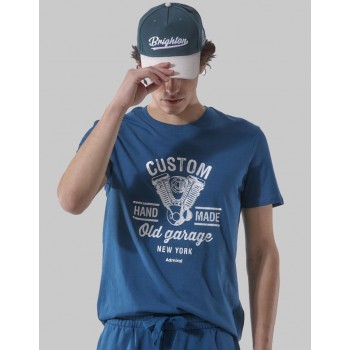 Ανδρικό Μπλουζάκι T-Shirt Custom Admiral 1121520012 LEGION BLUE