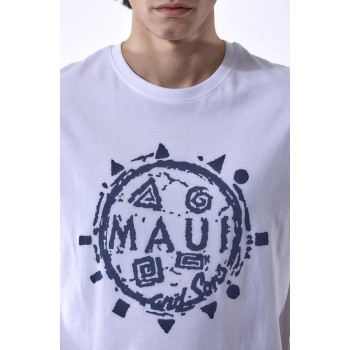 Ανδρικό Μπλουζάκι T-Shirt Tresto Maui&Sons 1165520000 WHITE