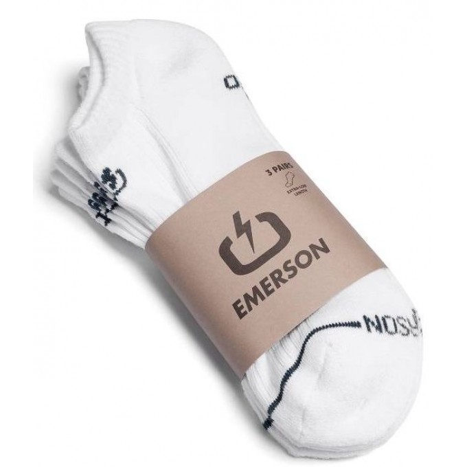Emerson Κάλτσα Unisex Σοσόνια σετ 3 Ζεύγη 241.EU08.41WHITE