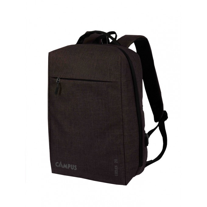 CAMPUS ΣΑΚΙΔΙΟ ΠΛΑΤΗΣ URBAN 20 Lt. ΑΝΘΡΑΚΙ ΜΕ ΘΥΡΑ USB