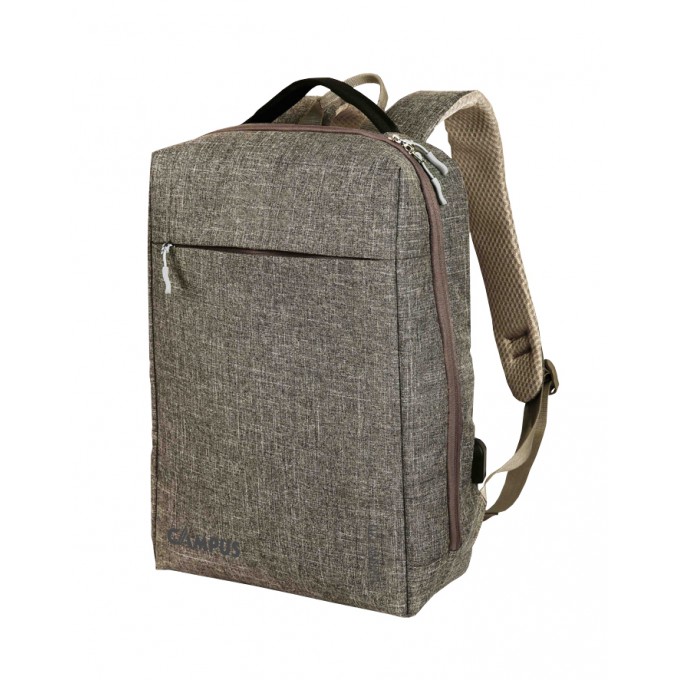 CAMPUS ΣΑΚΙΔΙΟ ΠΛΑΤΗΣ URBAN 20 Lt. ΓΚΡΙ ΜΕ ΘΥΡΑ USB