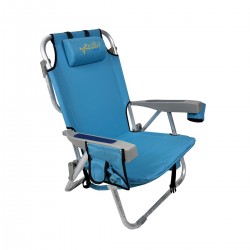 myResort ΚΑΡΕΚΛΑ ΠΑΡΑΛΙΑΣ ΑΛΟΥΜΙΝΙΟΥ ΓΑΛΑΖΙΑ  ΜΕ ΜΠΡΑΤΣΑ -600D POLYESTER