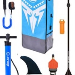 zray ΣΑΝΙΔΑ SUP Χ2 ΛΕΥΚΗ -ΓΑΛΑΖΙΟ 330x81x15cm ΜΕ ΜΟΝΟ ΠΤΕΡΥΓΙΟ