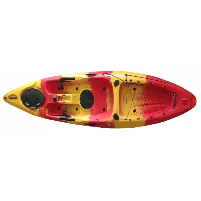fortis ΚΑΥΑΚ RED-YELLOW  L360xW77xD30cm ΜΟΝΟΘΕΣΙΟ ΜΕ ΠΕΤΑΛΙΕΡΑ