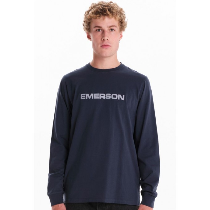 EMERSON ΑΝΔΡΙΚΗ ΜΑΚΡΥΜΑΝΙΚΗ ΜΠΛΟΥΖΑ 242.EM31.01 STONE BLUE